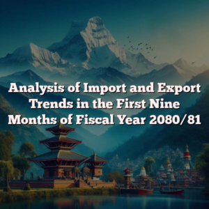 Analysis of Import and Export Trends in the First Nine Months of Fiscal Year 2080/81