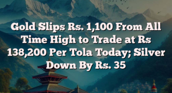 Gold Slips Rs. 1,100 From All Time High to Trade at Rs 138,200 Per Tola Today; Silver Down By Rs. 35