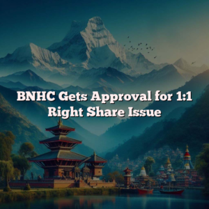 BNHC Gets Approval for 1:1 Right Share Issue
