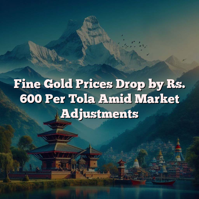 Fine Gold Prices Drop by Rs. 600 Per Tola Amid Market Adjustments