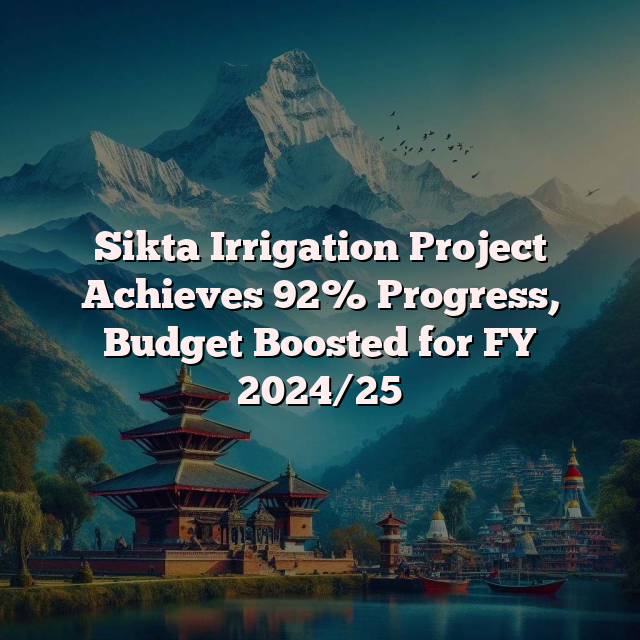 Sikta Irrigation Project Achieves 92% Progress, Budget Boosted for FY 2024/25