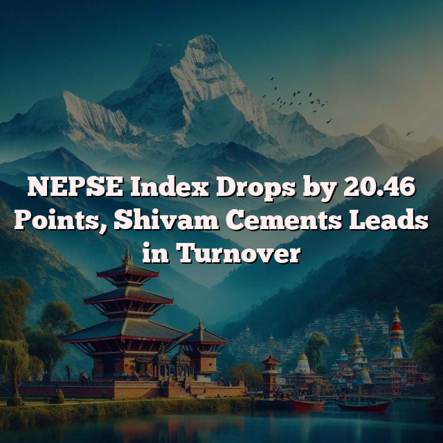 NEPSE Index Drops by 20.46 Points, Shivam Cements Leads in Turnover