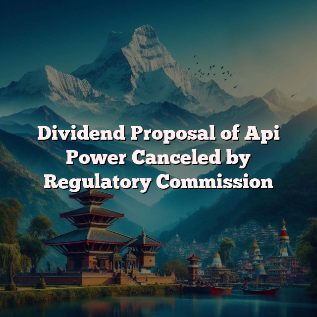 Dividend Proposal of Api Power Canceled by Regulatory Commission