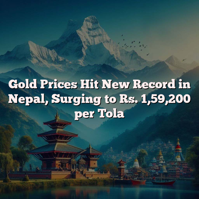 Gold Prices Hit New Record in Nepal, Surging to Rs. 1,59,200 per Tola