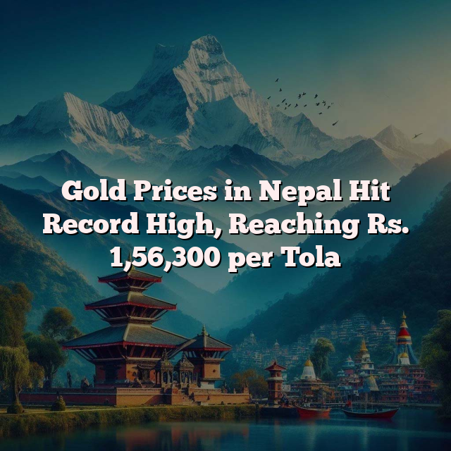 Gold Prices in Nepal Hit Record High, Reaching Rs. 1,56,300 per Tola