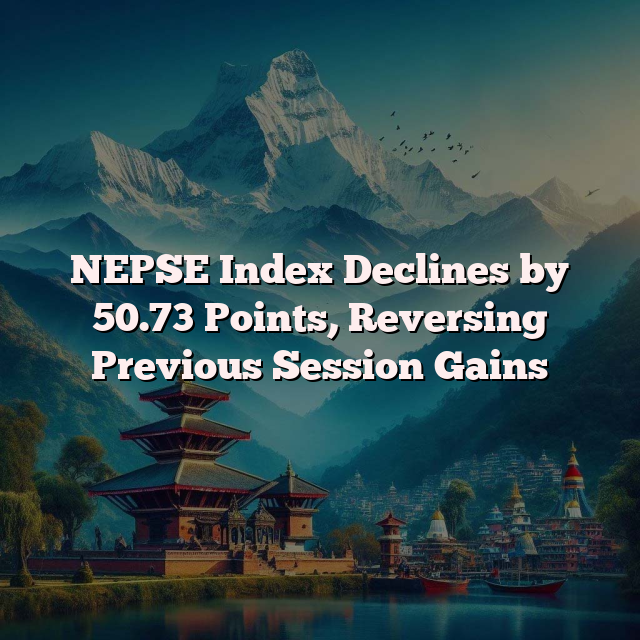 NEPSE Index Declines by 50.73 Points, Reversing Previous Session Gains