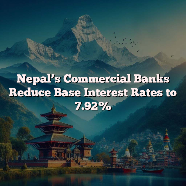 Nepal’s Commercial Banks Reduce Base Interest Rates to 7.92%