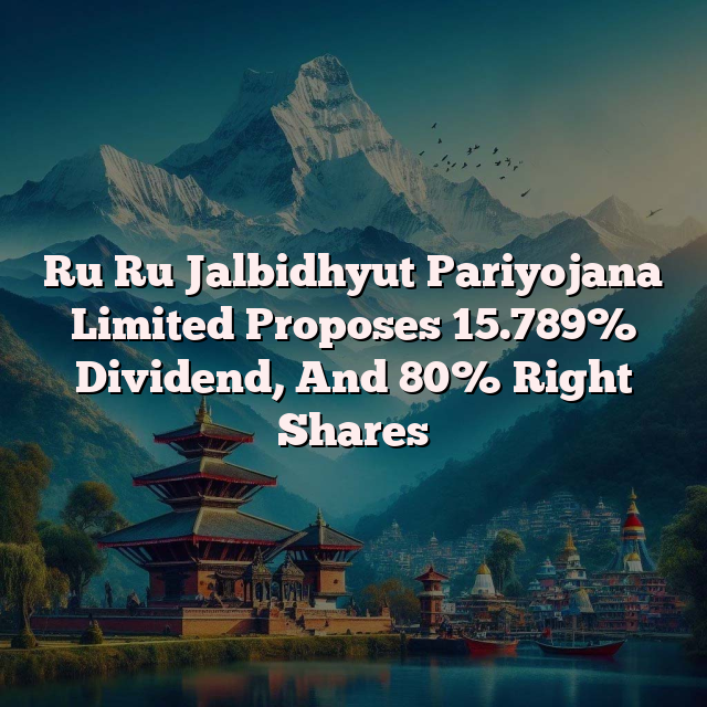 Ru Ru Jalbidhyut Proposes 15.789% Dividend, Plans 80% Rights Issue