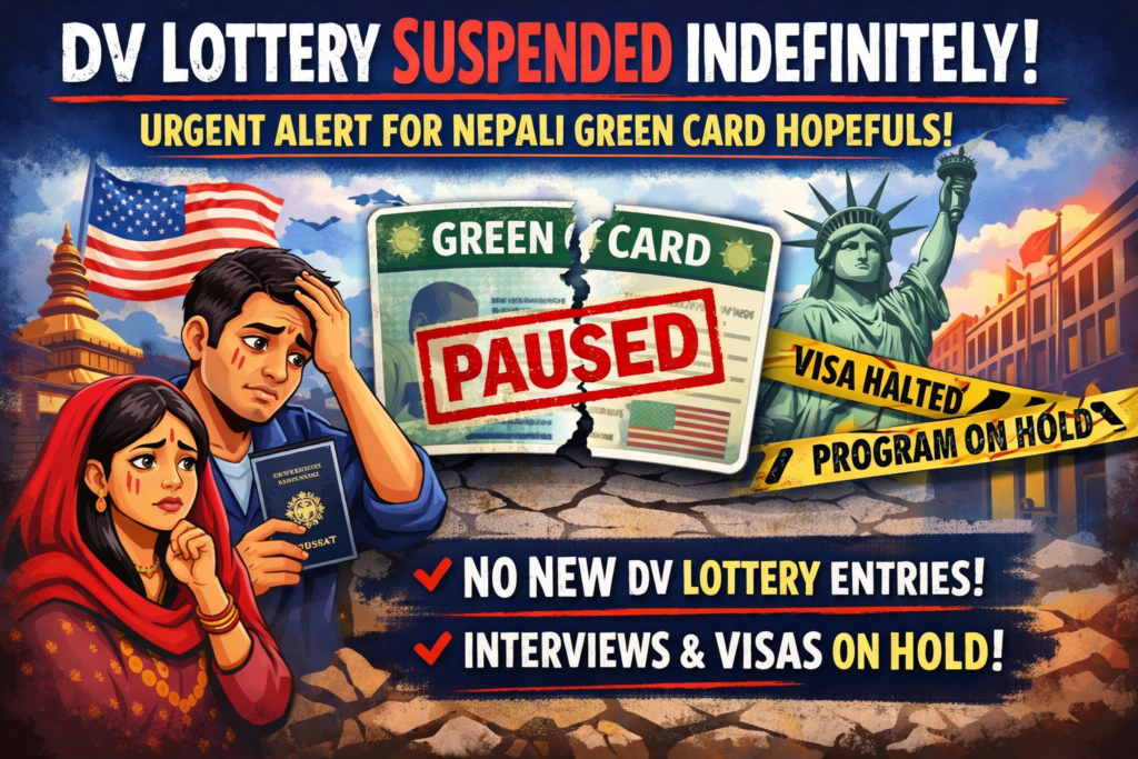 Urgent Update for Nepali DV Lottery Winners: The Sudden Halt of the U.S. Diversity Visa Program